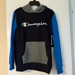 Champion Navy Blue, Light Blue and Gray Sweatsuit